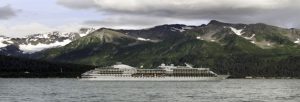 Cruise ship leaving Seward, Alaska